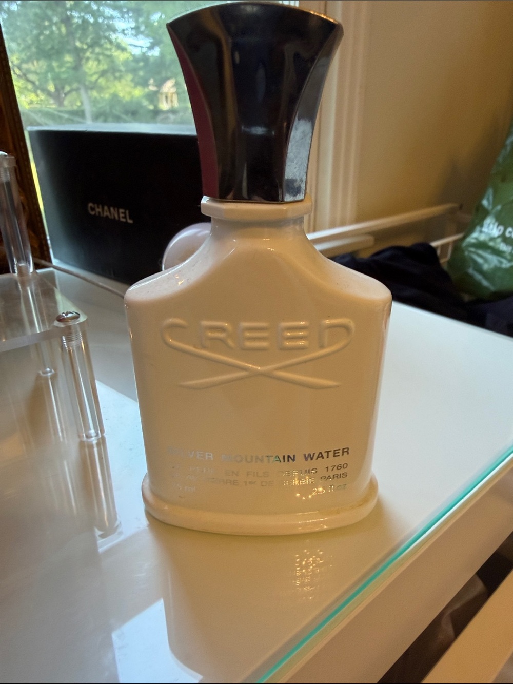 Creed White Bottle with Silver Cap